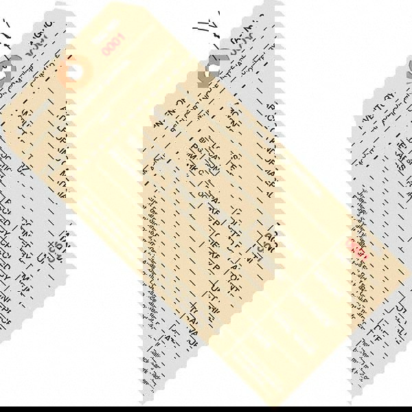 Blank Tag: 6-1/4'' High, Manila, Synthetic Paper